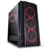 Imagem de Gabinete Desktop Mid Tower Atmos Fans Led Red Preto