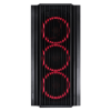 Imagem de Gabinete Desktop Mid Tower Atmos Fans Led Red Preto