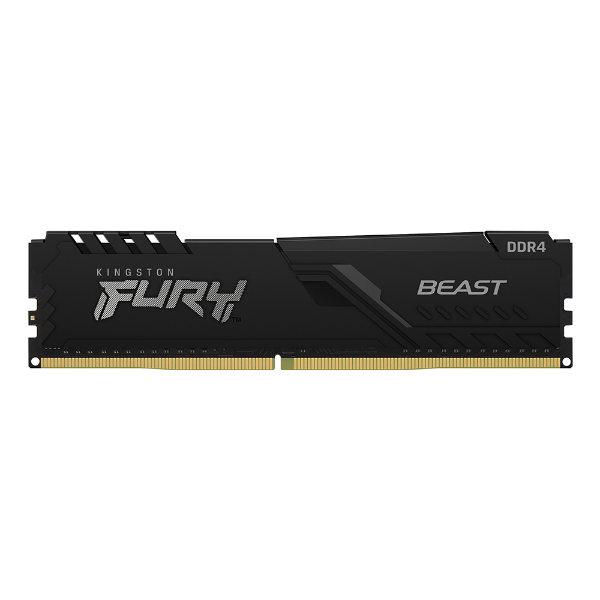 Imagem de Memoria Kingston Fury Beast 4gb Ddr4 2666mhz 1.2v Black Desktop - Kf426c16bb/4