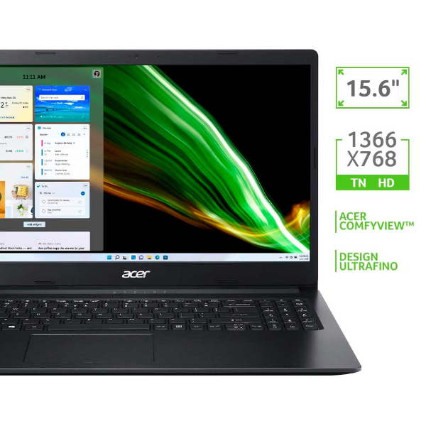 Imagem de Notebook Acer 15,6" Hd A315-34-C9wh/ Celeron N4020/ 4gb/ 128 Gb Ssd/ Win 11 Home