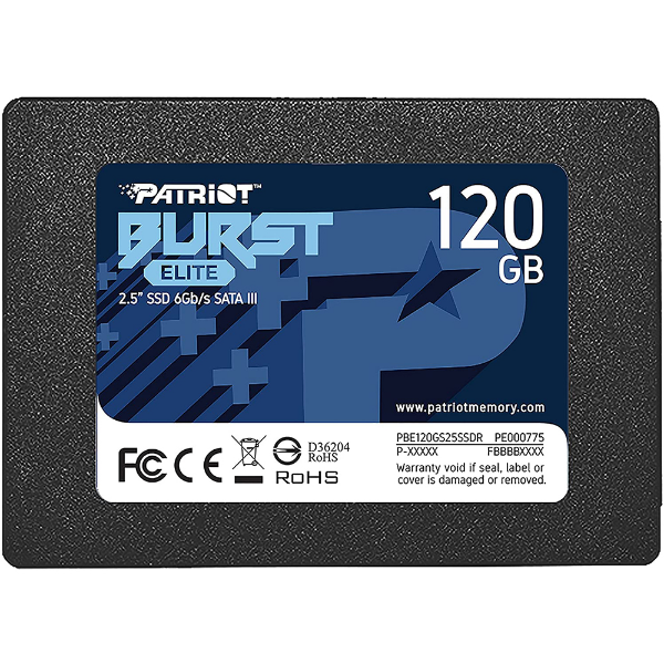 Imagem de Ssd Patriot Burst 120gb 2,5" Sata 3 - Pbe120gs25ssdr