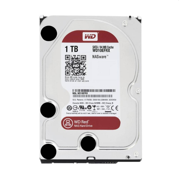 Imagem de Hdd Wd Red 1 Tb Nas Para Servidor 24x7 - Wd10efrx