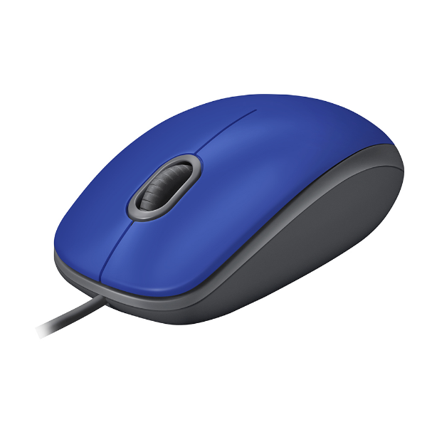 Imagem de Mouse Com Fio Usb Logitech M110 - Azul - 910-005491