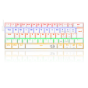 Imagem de Teclado Gamer Redragon Lakshmi Rainbow Branco Switch Azul - K606w-R