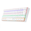 Imagem de Teclado Gamer Redragon Lakshmi Rainbow Branco Switch Azul - K606w-R