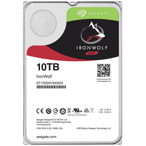 Imagem de Hd Seagate Ironwolf Nas 10tb 3,5" Cache 256mb 7200rpm