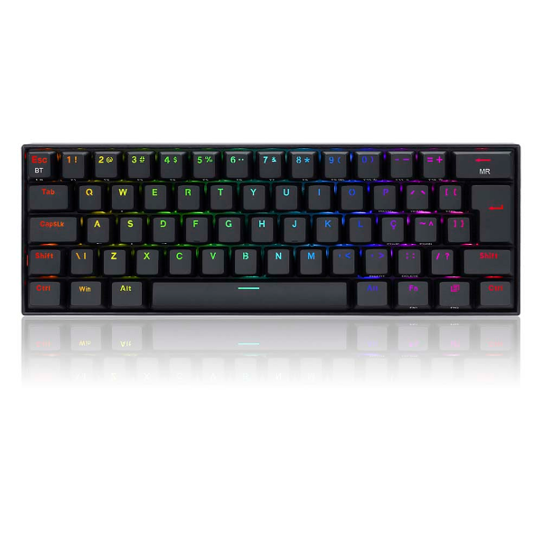 Imagem de Teclado Mecanico Redragon Draconic Pro Rgb Preto Switch Azul - K530rgb-Pro