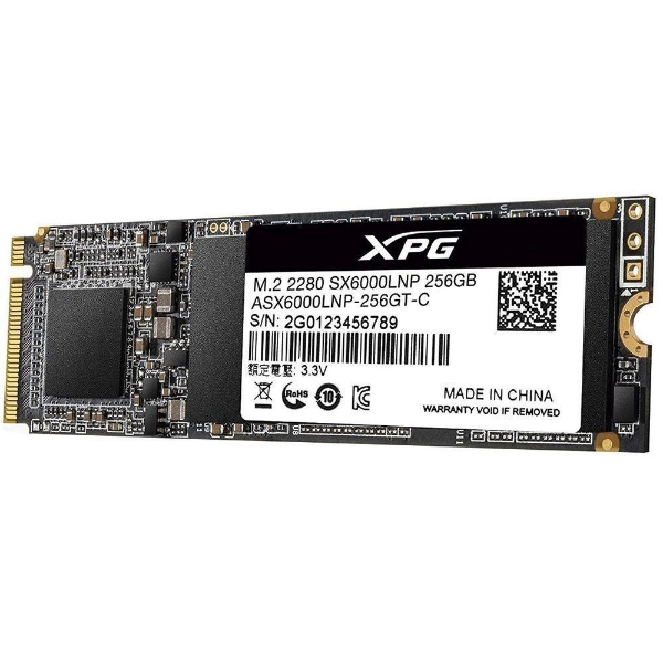 Imagem de Ssd Adata Xpg Sx6000 Lite 256gb M.2 2280  Pcie Gen3x4(Nvme) - Asx6000lnp-256gt-C