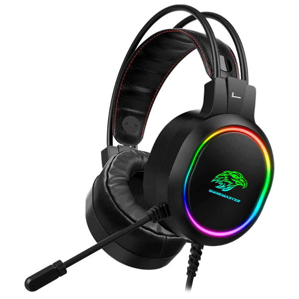 Imagem de Headset Gamer K-Mex Ar43 7.1 Digital Led Rgb Usb Ar43000s71ppb0x