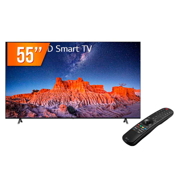 Imagem de Tv Lg 55"  Ultra 4k Smart Tv Hdmi/Usb/Thinq Ai - 55uq801c0sb.Bwz