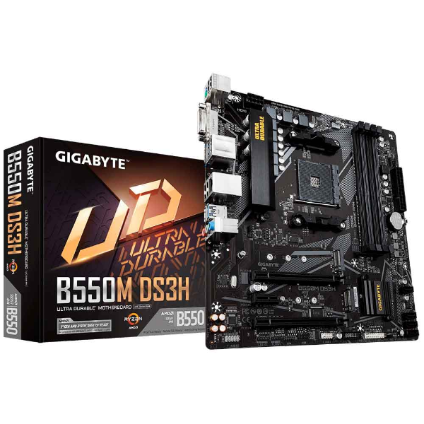 Imagem de Placa Mãe Gigabyte B550m Ds3h R1.3, Ddr4, Am4, Micro Atx