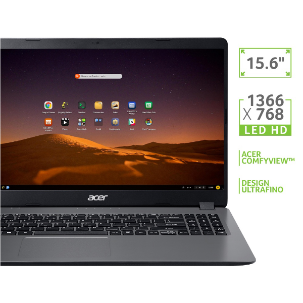 Imagem de Notebook I5 1035g1 Acer 15,6p Hd A31556569f 256gb Ssd Linux