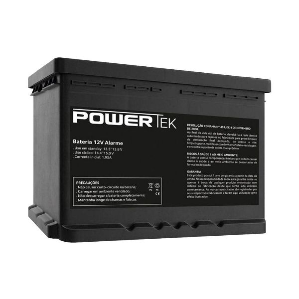 Imagem de Bateria 12v Bateria Powertek 12v Alarme En011