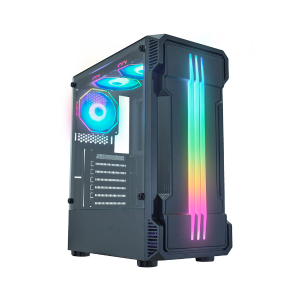 Imagem de Gabinete Gamer Kmex Cg-01kb Bifrost Led Rgb S/Fan Preto