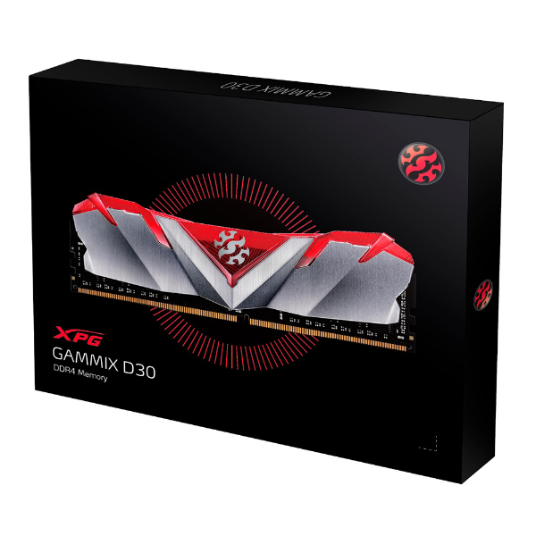 Imagem de Memoria Xpg Gammix Adata D30 16gb Ddr4 3000mhz Red