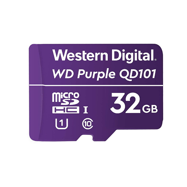 Imagem de Cartao De Memoria Sd Wd Purple Class 10uhs-I 32gb - Wdd032g1p0c