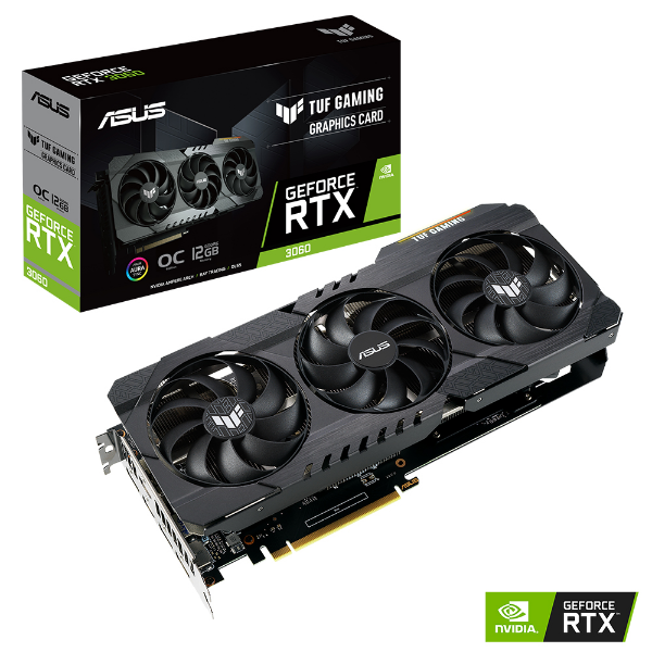 Imagem de Placa De Video Asus Geforce Rtx 3060 V2 Oc Tuf Gaming 12gb G