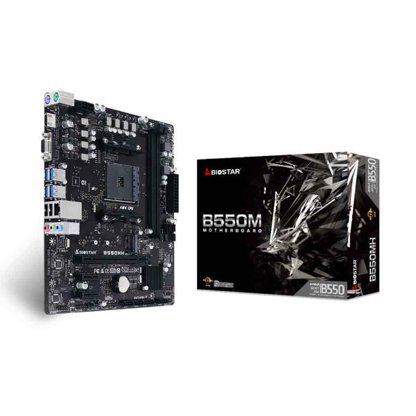 Imagem de Placa Mãe Biostar B550mh, Ddr4, Amd Am4, Micro Atx
