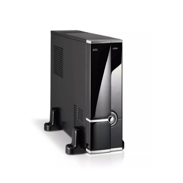 Imagem de Gabinete K-Mex Matx/Itx Cm-9j8a C/ Fonte Pp200 Preto/Prata 1baia