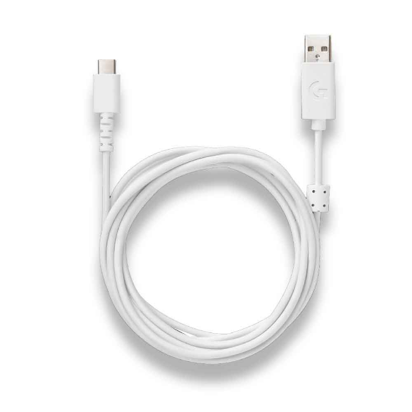 Imagem de Cabo De Carregamento Usb E Organizador Logitech G Aurora Collection - Branco - 943-000611
