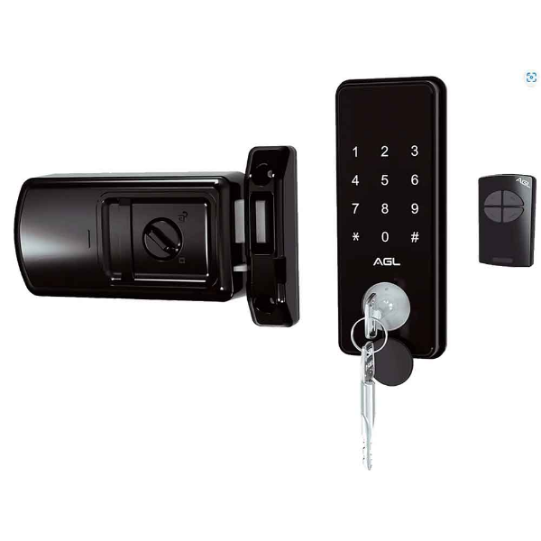 Imagem de Fechadura Digital Rx500 Bio Preta Agl 1017029