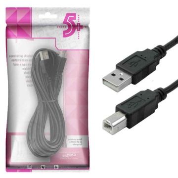 Mostrar detalhes de Cabo Chip-Sce Usb2.0 A Macho X B Macho 5.0m Pto Imagem de Cabo Chip-Sce Usb2.0 A Macho X B Macho 5.0m Pto