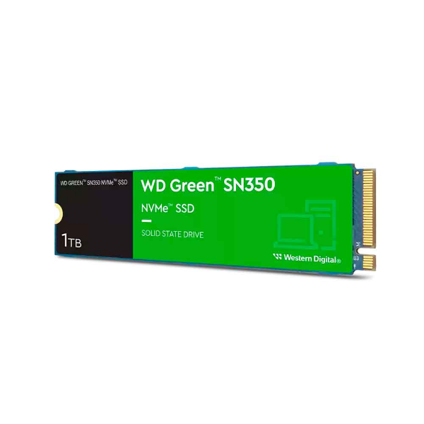 Imagem de SSD WD Green 1TB SN350 M.2 2280 NVMe - WDS100T2G0C