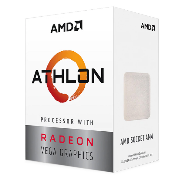 Imagem de Processador AMD Athlon 3000G 3.5GHz, 2-Cores, 4-Threads, 5MB Cache, AM4 - YD3000C6FHSBX
