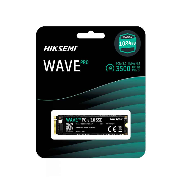 Imagem de SSD Hiksemi Wave Pro, 1024GB, M.2 2280, PCIE 3.0 - HS-SSD-WAVE Pro(P) 1024G