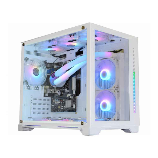 Imagem de GABINETE GAMER K-MEX CG-W12A SPACEX WHITE MICRO ATX OPEN FRAME SEM FAN