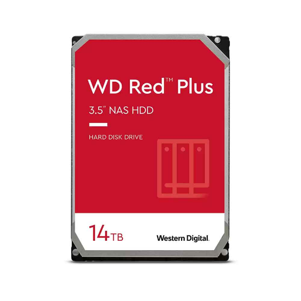 Imagem de HD WD Red Plus Nas 14TB para Servidor, 3.5", 5400RPM, 512MB, SATA 6GB/s - WD140EFGX