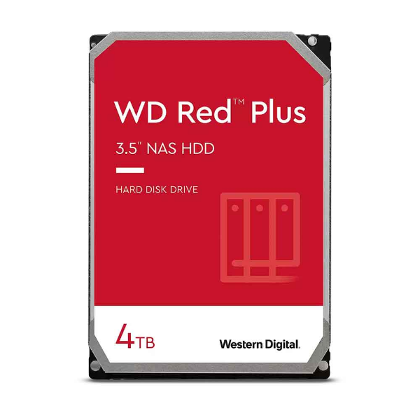Imagem de HD WD Red Plus Nas 4TB para Servidor, 3.5", 5400RPM, 256MB, SATA 6GB/s - WD40EFPX