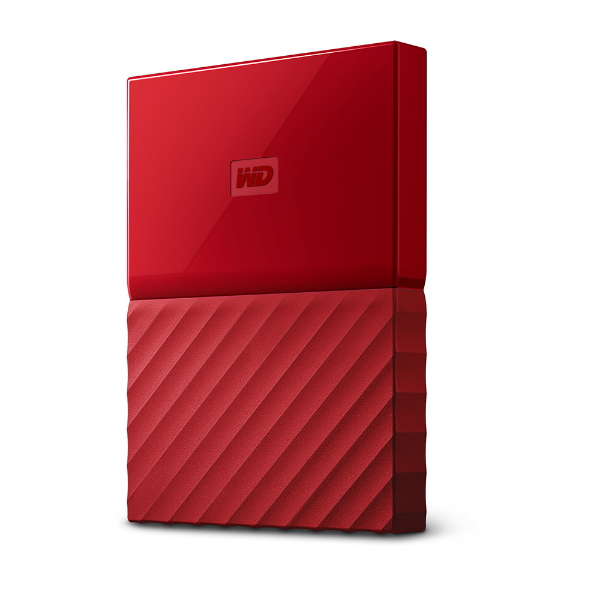 Imagem de HD Externo WD My Passport, 4TB, 2.5", USB 3.0 - Vermelho - WDBPKJ0040BRD