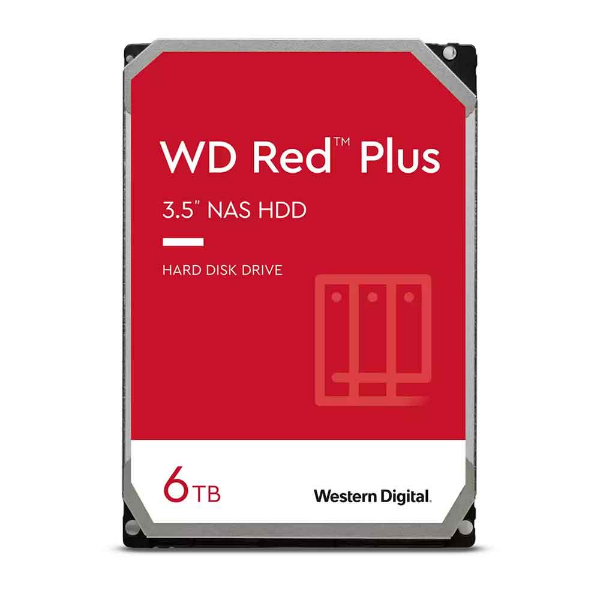 Imagem de HD WD Red Plus Nas 6TB, 3.5", 5400RPM, 256MB, SATA - WD60EFPX