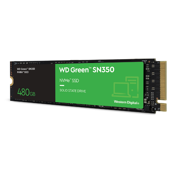 Imagem de SSD WD Green 480GB SN350 M.2 2280 NVMe - WDS480G2G0C