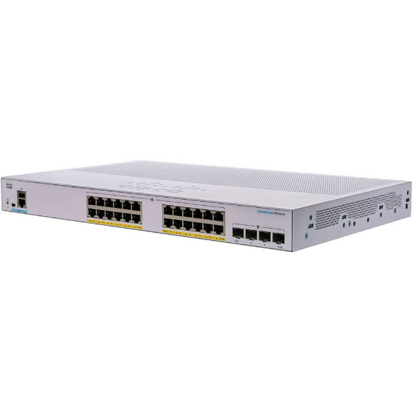 Imagem de Switch Cisco CBS350-24P-4G, 24x 10/100/1000 POE+, 4x SFP