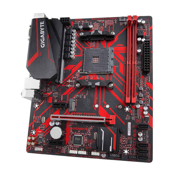 Imagem de Placa Mae Gigabyte B450M Gaming, DDR4, AM4, Micro ATX