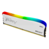 Imagem de Memoria Kingston Fury Beast RGB White, 8GB, DDR4, 3200MHz, 1.35V, Desktop - KF432C16BWA/8