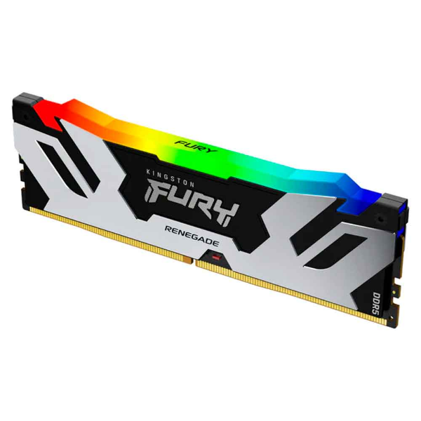 Imagem de Memoria Kingston Fury Renegade RGB Black, 32GB, DDR5, 6000MHz, 1.35V, Desktop - KF560C32RSA-32