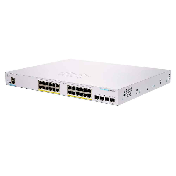 Imagem de Switch Cisco CBS350-24FP-4G, 24x 10/100/1000 PoE+, 4x SFP