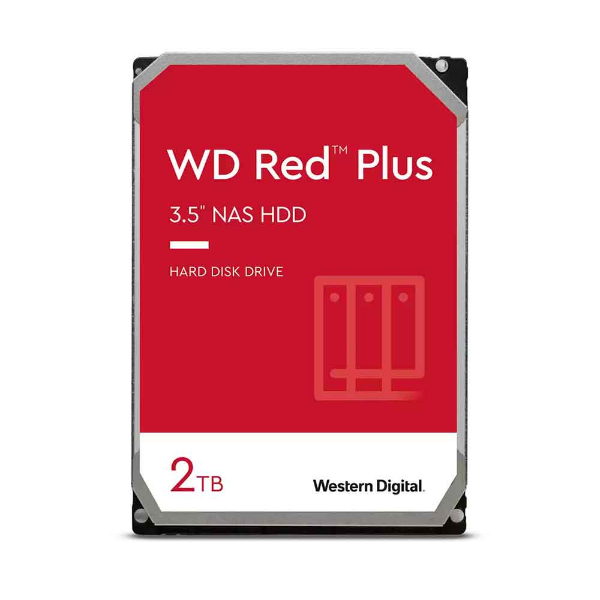 Imagem de HDD WD RED PLUS 2 TB NAS PARA SERVIDOR 24X7 - WD20EFPX