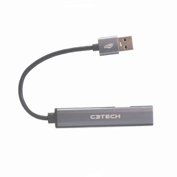 Imagem de HUB USB C3TECH 3.0 COM 4 PORTAS TIPO A E C HU-330SI