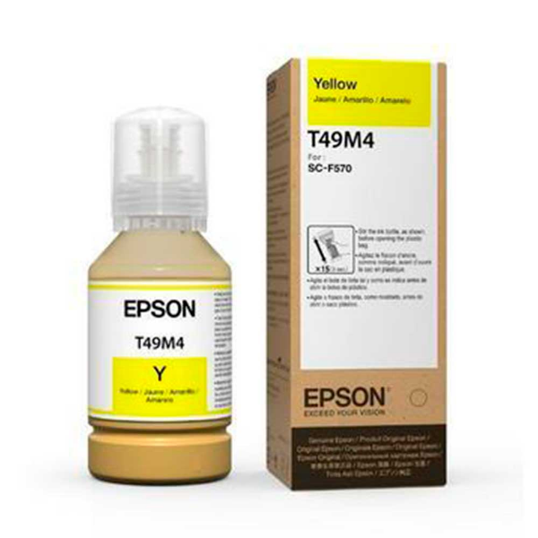 Imagem de Garrafa de Tinta Epson UltraChrome T49M, para Sublimação, 140ml - Amarelo - T49M420