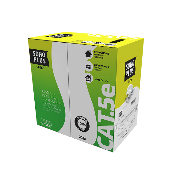Imagem de Cabo De Rede Cat.5e U/Utp Furukawa Sohoplus, Cmx, 305 Metros - Branco - 23200101
