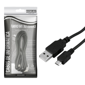 Mostrar detalhes de Cabo Usb Cabo Chipsce Usb V8 Xmicro Usb 5pin 1.8m Preto Imagem de Cabo Usb Cabo Chipsce Usb V8 Xmicro Usb 5pin 1.8m Preto