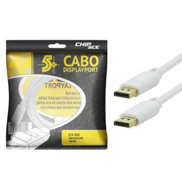 Mostrar detalhes de Hdmi Displayport Cabo Displayp Macho 2mts Chipsce Imagem de Hdmi Displayport Cabo Displayp Macho 2mts Chipsce