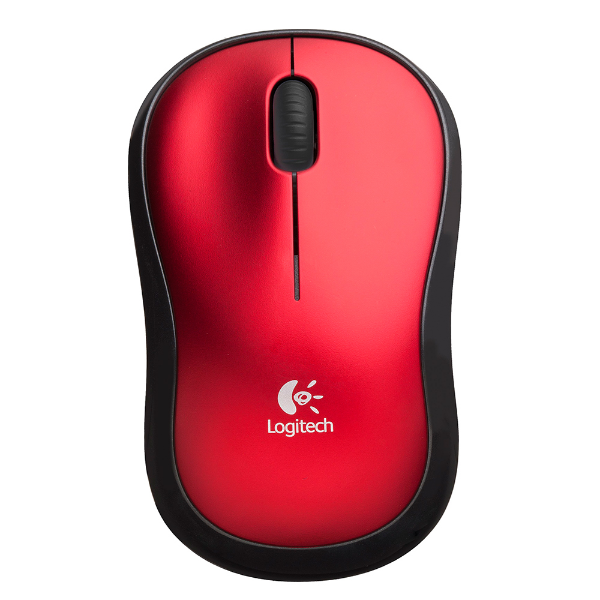 Imagem de Mouse Sem Fio Logitech M185 - Vermelho - 910-003635
