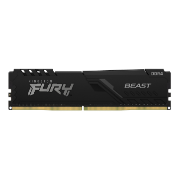 Mostrar detalhes de Memoria Kingston Fury Beast 8gb Ddr4 3200mhz 1.35v Black Desktop - Kf432c16bb/8 Imagem de Memoria Kingston Fury Beast 8gb Ddr4 3200mhz 1.35v Black Desktop - Kf432c16bb/8