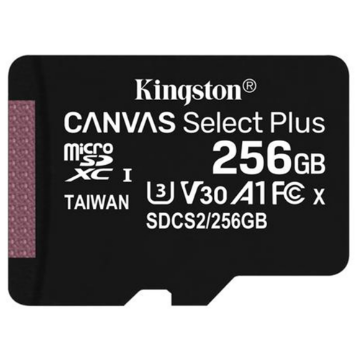 Mostrar detalhes de Cartao De Memoria Sd Kingston Canvas Select Plus Class 10uhs-I 256gb Micro+Adaptador - Sdcs2/256gb Imagem de Cartao De Memoria Sd Kingston Canvas Select Plus Class 10uhs-I 256gb Micro+Adaptador - Sdcs2/256gb