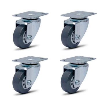 Mostrar detalhes de Kit Rodizio Com 4 Unidades Ate 90 Kg Sem Trava Max Eletron Imagem de Kit Rodizio Com 4 Unidades Ate 90 Kg Sem Trava Max Eletron